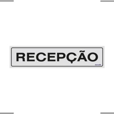 Imagem de Placa De Sinalização Recepção 30x7 Acesso - B-503 F9e