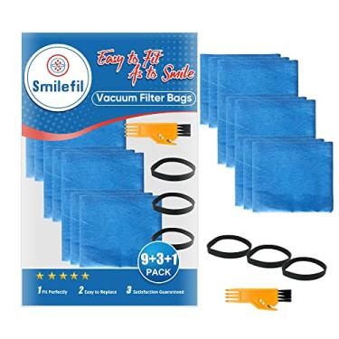 Imagem de S SMILEFIL Pacote com 9 Sacos de Filtro Seco Reutilizáveis de Pano Azul Compatível com Stanley 25-1217 1-5 Galões Aspiradores Secos