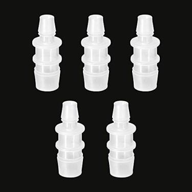 Imagem de Feelers Redutor de farpa de mangueira de plástico, 3/4" a 1/2" mangueira de farpa ID da mangueira de farpa, união de emenda para cafeteira e aquário transporte doméstico combustível/gás/líquido/ar (pacote com 5)