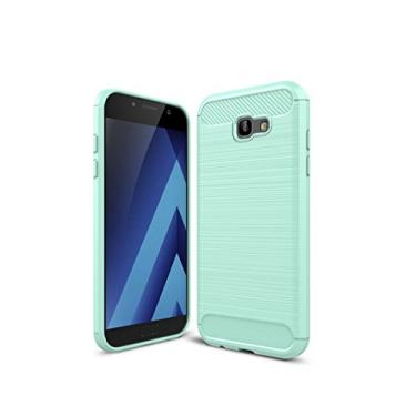 Imagem de Capa para Samsung Galaxy A3 (2017) /A320, Manyip Capa de material de fibra de carbono TPU, capa ultrafina fina, antiderrapante, antiimpressões digitais, capa protetora simples e elegante para Galaxy