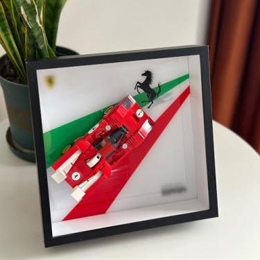 Imagem de iLuane Display Wallboard for Lego Speed Champions Ferrari 76906, Adult Collectibles Wall Mount, Home or Office Décor (No Car Included)