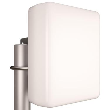 Imagem de Tupavco TP542 Dual-Band (13dBi) Antena de painel direcional externo (2,4 GHz e 5 GHz WiFi) Sinal de rede sem fio (montagem em mastro de mastro) à prova de intempéries de longo alcance de alto ganho