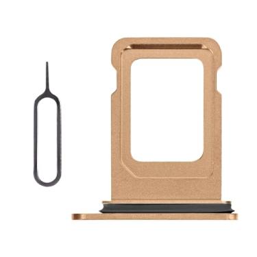Imagem de Risidamoy Para iPhone Xs Max Gold Slot para cartão SIM único versão XSMAX suporte de bandeja de cartão substituição com anel de borracha impermeável ejetor SIM para A1921 A2101 A2102 A2103 A2104