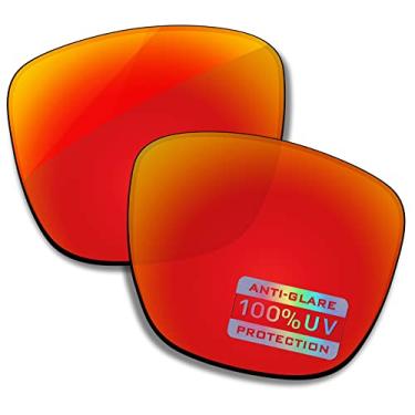 Imagem de Bowyer Lentes de reposição polarizadas para óculos de sol Oakley TwoFace XL OO9350 - Espelho vermelho fogo
