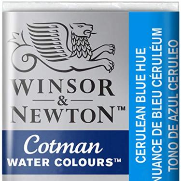 Imagem de Winsor & Newton Tinta aquarela Cotman, meia panela, tom azul cerúleo