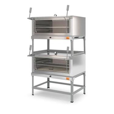 Imagem de Forno Refratário a Gás Duplo 80 cm FLD800 Tostando