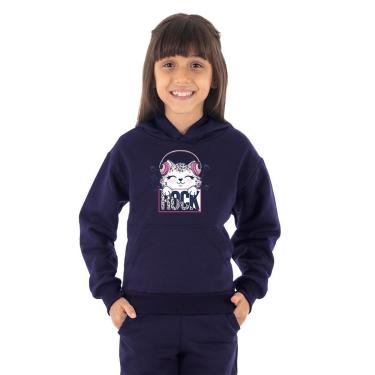 Imagem de Moletom Infantil Canguru Menina Cat Rock Benellys-Feminino