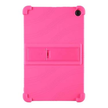 Imagem de Waillynice Capa infantil de silicone macio à prova de choque para Amazon Fire Max 11 capa para tablet PC de 11 polegadas com suporte para Fire Max 11 polegadas 2023 (rosa, para Fire Max 11 2023)