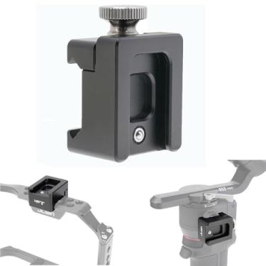 Imagem de FOTGA Braçadeira de trilho NATO de liberação rápida ajustável com adaptador de sapata fria para microfone de monitor de gaiola de câmera com pino de segurança, compatível com DJI Ronin RSC 2 RS3 RS3