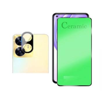 Imagem de Kit Para Realme C55 6.72 - Película Ceramic 9D Clear + Película Protetoda da Câmera Lente