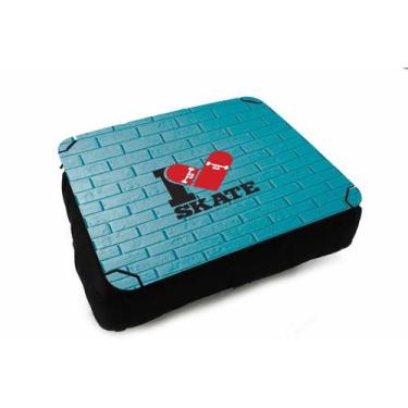 Imagem de Almofada Bandeja para Notebook Laptop Skate Eu Amo Skate - Deluzz