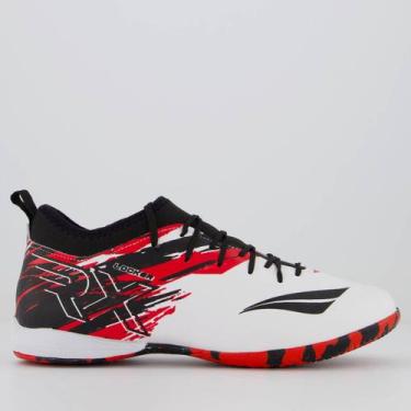Imagem de Chuteira Penalty RX Locker Futsal Branca e Preta, 41