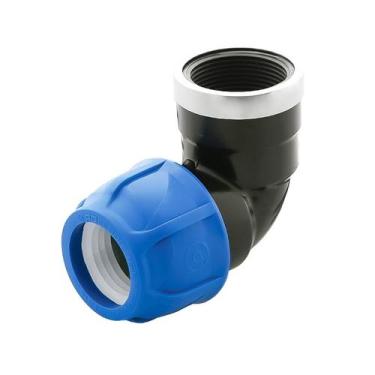 Imagem de Joelho Cotovelo De Rosca PP PEAD 75mm 2 1/2" - Aquaplastic