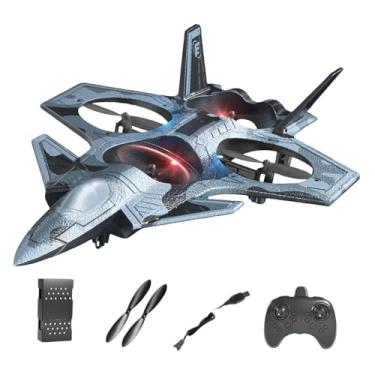 Imagem de Dynwave Avião de controle remoto de brinquedo, avião de controle remoto de avião RC, brinquedo voador RC Hobby RC Glider Aircraft Model Toy, Azul