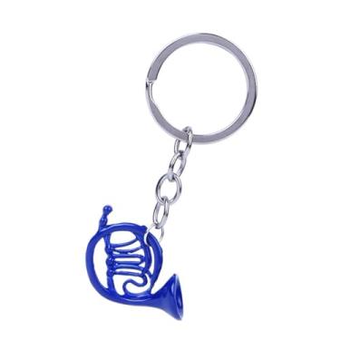 Imagem de Mini Chaveiro Em Formato de Trompa Francesa Com Pingente de Joia Presente Azul (Chaveiro Trompa Azul Azul)