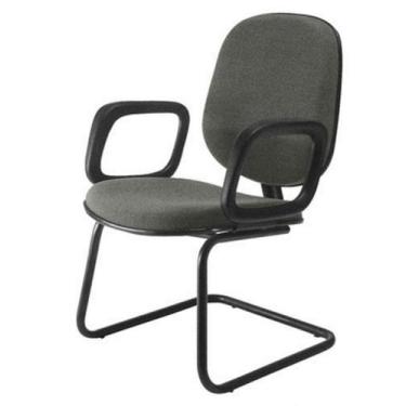 Imagem de Cadeira Diretor Interlocutor para Escritório Linha Uno Cinza - Design 