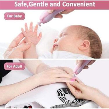 Imagem de Aparador De Unhas Cortador Elétrico Para Bebes e Crianças Corta sem Ma