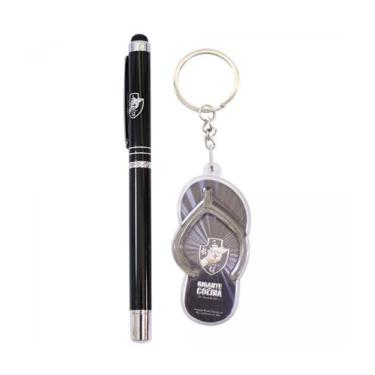 Imagem de Jogo Caneta Metal Touch Screen Chaveiro Chinelo - Vasco - Mileno