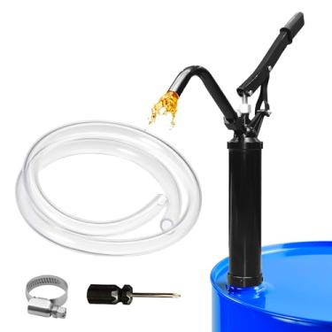Imagem de ZOSANY Bomba de barril de ação de alavanca, bomba manual de barril de 283 g por curso com tubo de sucção telescópica, serve para tambores de 5 a 55 galões, bomba de tambor para transferência de óleo
