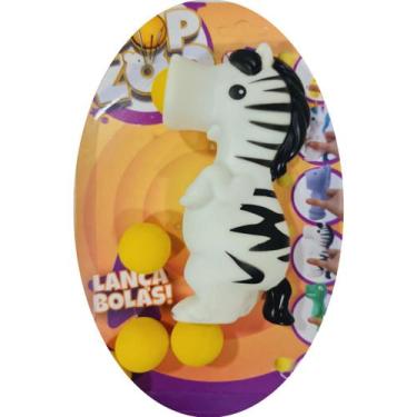 Imagem de Brinquedo Pop Zoo Lançador de Bolinhas - Toyng, Zebra