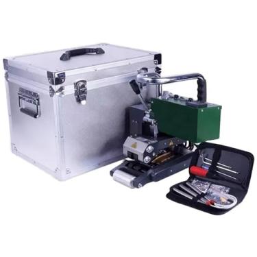 Imagem de 星姿 Conjunto de máquina de solda com estojo de armazenamento e bolsa de ferramentas, display digital, velocidade de soldagem 0,5-5 m/min largura sobreposição geomembrana máquina de selagem, portátil,