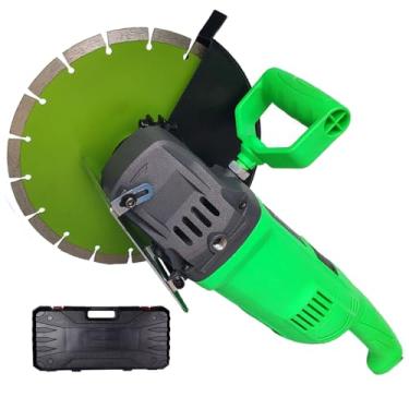 Imagem de Máquina de corte de parede de concreto portátil de 3 mm de largura, máquina elétrica caçadora de parede, com 2 peças de dente de serra, profundidade de ranhura de 50-80 mm, profundidade ajustável, com