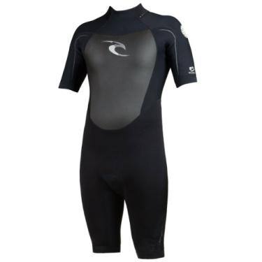 Imagem de Rip Curl Terno primavera manga curta Dawn Patrol (preto/prata, pequeno)