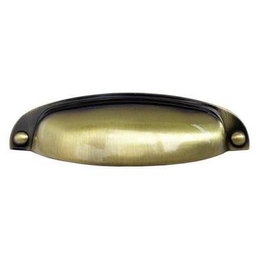 Imagem de Puxador para móveis concha - Decorarte, Ouro velho