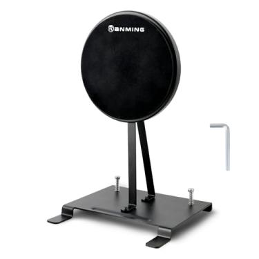 Imagem de RANMIM Bumbo Prática Pad Silicone Kick Drum Practice Pad Folding Bass Practice Pad Heavy Foot Hit Bass Practice Pad Preto Bass Drum Practice Pads para Estudante Baterista Controle de Velocidade do Pé