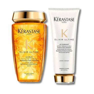 Imagem de Kit Kérastase Elixir Ultime Shampoo 250Ml E Condicionador