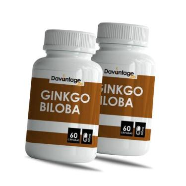 Imagem de kit 2x Potes Ginkgo Biloba 120 Cápsulas 320mg O Verdadeiro  - Davantag