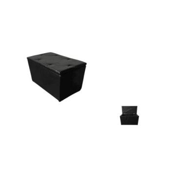 Imagem de Puff Bau Organizador E Decorativo 58x36x43 Ideal para Guardar Brinqued