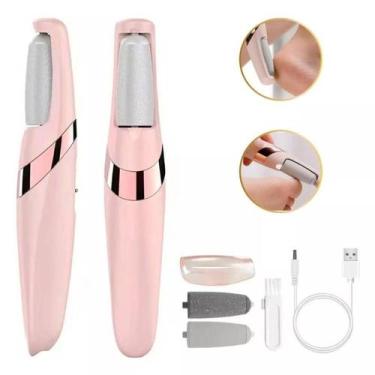 Imagem de Lixador Pedicuro Elétrico Lixa Para Os Pés Sem Fio C/Bateria Usb Bivol