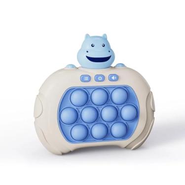 Imagem de Fast Push Game Pop It Mini Gamer Console Anti Stress Eletrônico Fidget Brinquedo De Apertar Desenhos (Hipopotamo)