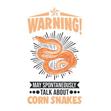 Imagem de Kornnatter Notizbuch: May spontaneously talk about Corn Snakes / 6x9 Zoll / 120 karierte Seiten