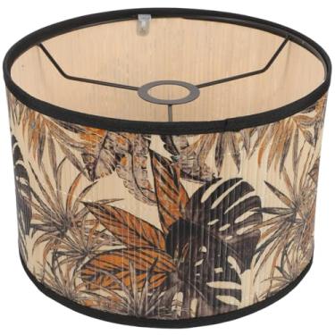 Imagem de SEWACC Abajur de bambu vintage floral capa de abajur E27 estilo chinês candelabro abajures capa de luz quarto abajur para substituição de lâmpada de mesa de chão