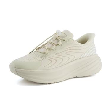 Imagem de CUSHIONAIRE Xplor Womens Platform Sneaker with Cushioned Memory Foam and Chunky Sole, Sand 8