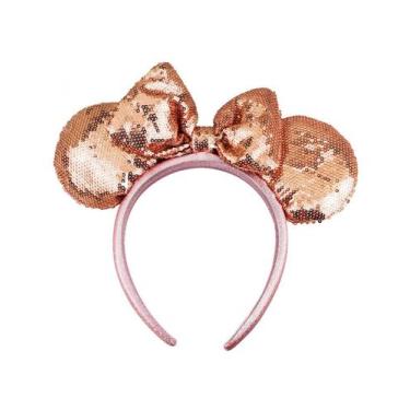 Imagem de Tiara Rosê Laço Orelhas Minnie Disney - Taimes