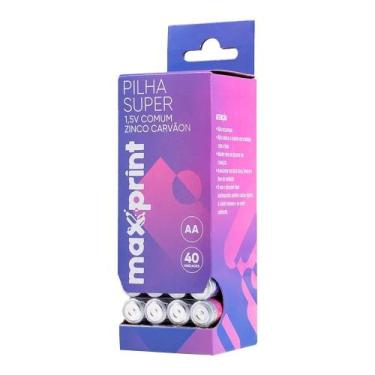 Imagem de Pilha Maxprint Super AA Tubo - Embalagem com 40 Unidades