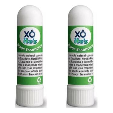 Imagem de Inalador Óleos Essencais Uso Nasal Alívio Congestão Kit C/2 - Xô Ites,