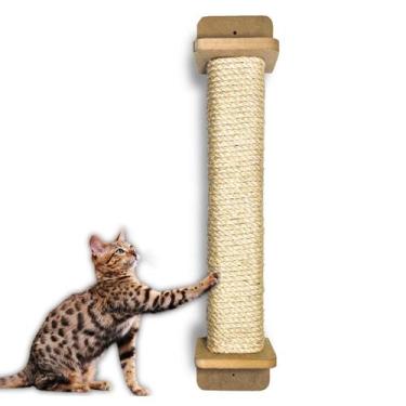 Imagem de Arranhador de Parede Para Gato 65cm Sisal 8mm com Kit Fixação - BT WOO