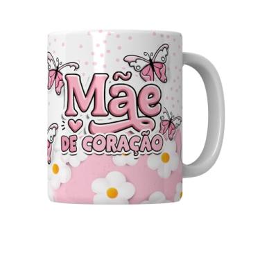 Imagem de Mamãe Caneca Personalizada Dia das Mães Presente Lindo Amor (Branco)