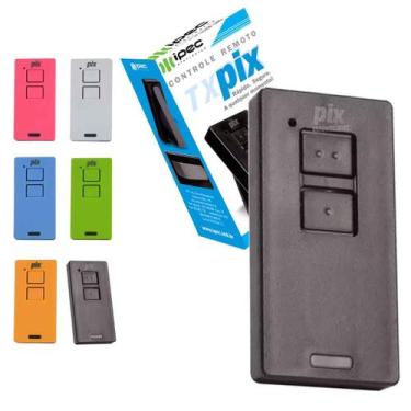 Imagem de Controle Portão Alarme Cerca Tx Pix 2 botões 433,92mhz Garen Ppa Rcg S