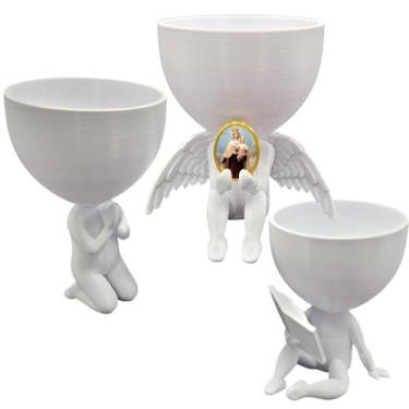 Imagem de Kit 3  Vasos Plantas Nossa Senhora do Carmo Capelinha Oração - Point d