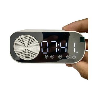 Imagem de Despertador Digital USB Com Display De Espelho Com Rádio FM 2 Alarmes 