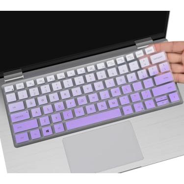 Imagem de CaseBuy Capa de teclado para laptop Dell Latitude 7440 7430 7420 7410 14, Dell Latitude 3440 5440 5430 5431 5420, Dell Latitude 14 9420 9430, Dell Latitude 9510 9520 7520 39.6 cm - Ombre roxo
