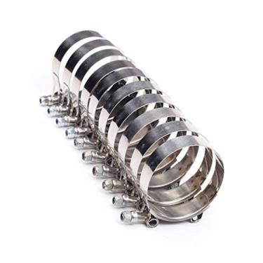 Imagem de 10 braçadeiras de parafuso T de 83 mm - 91 mm para mangueira de 7,6 cm, braçadeira de mangueira de intercooler de admissão turbo de aço inoxidável