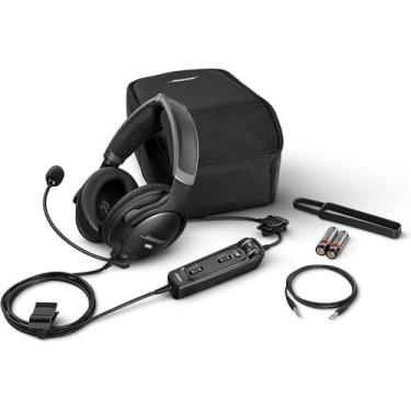 Imagem de Headset de Aviação Bluetooth Bose A30 Conector Lemo de 6 Pin, preto