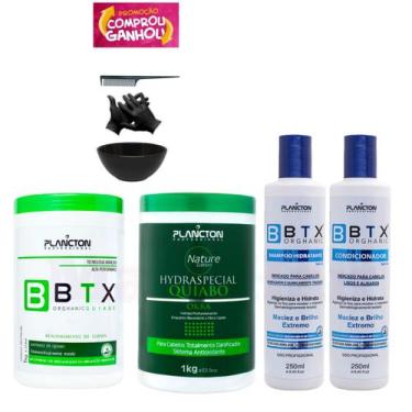 Imagem de Btx Quiabo 1kg + Máscara Quiabo 1kg + Kit 3 Semanas Plancton