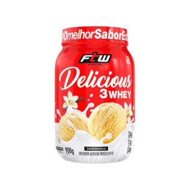 Imagem de Whey Protein FTW Delicious 3 Baunilha 900g, Baunilha, 900g